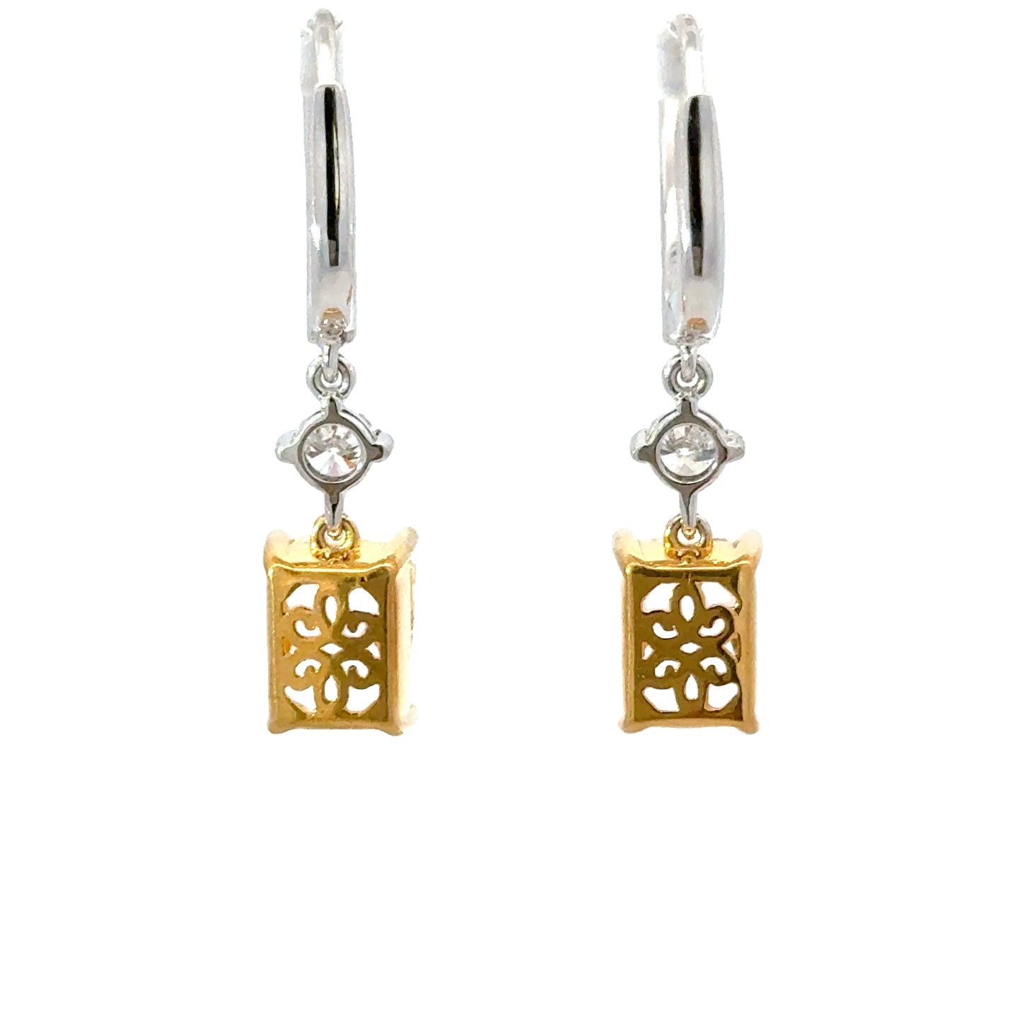 Elegant Radiant Yellow DiamondsEarrings