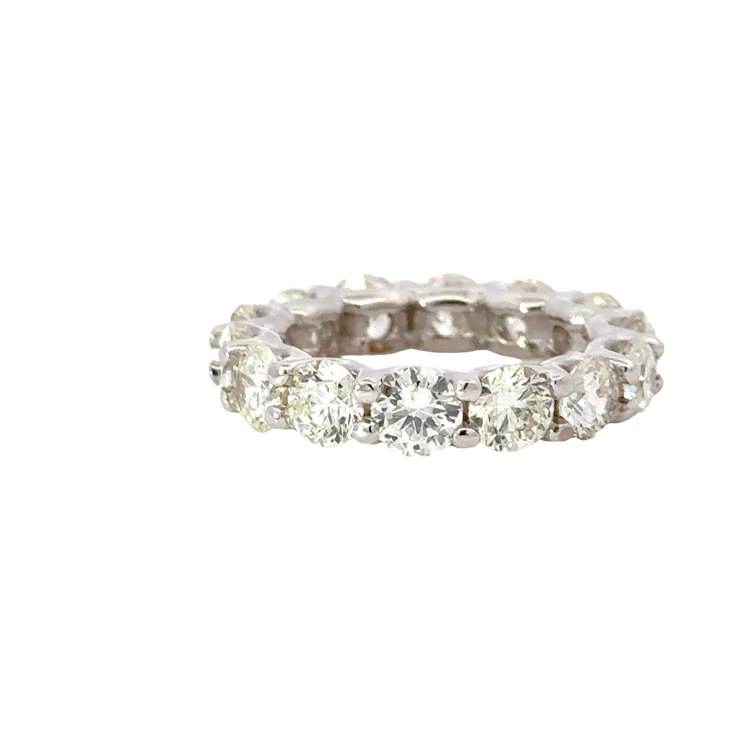 White Gold Eternity Ring with Round Brilliant Diamonds