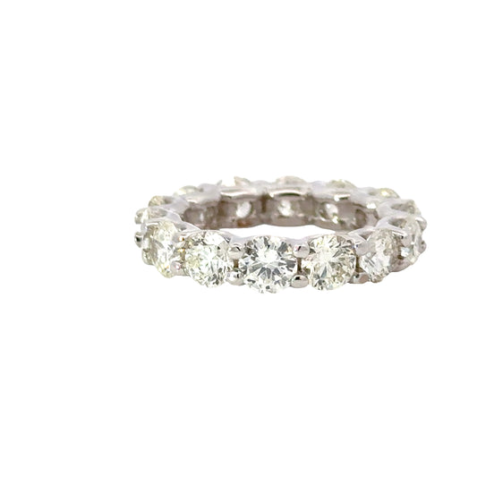 White Gold Eternity Ring with Round Brilliant Diamonds