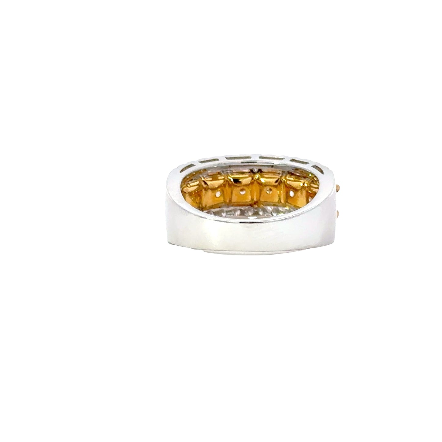 CGL Natural 6 Fancy Yellow diamonds ring