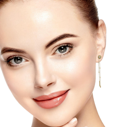 Long diamonds earrings