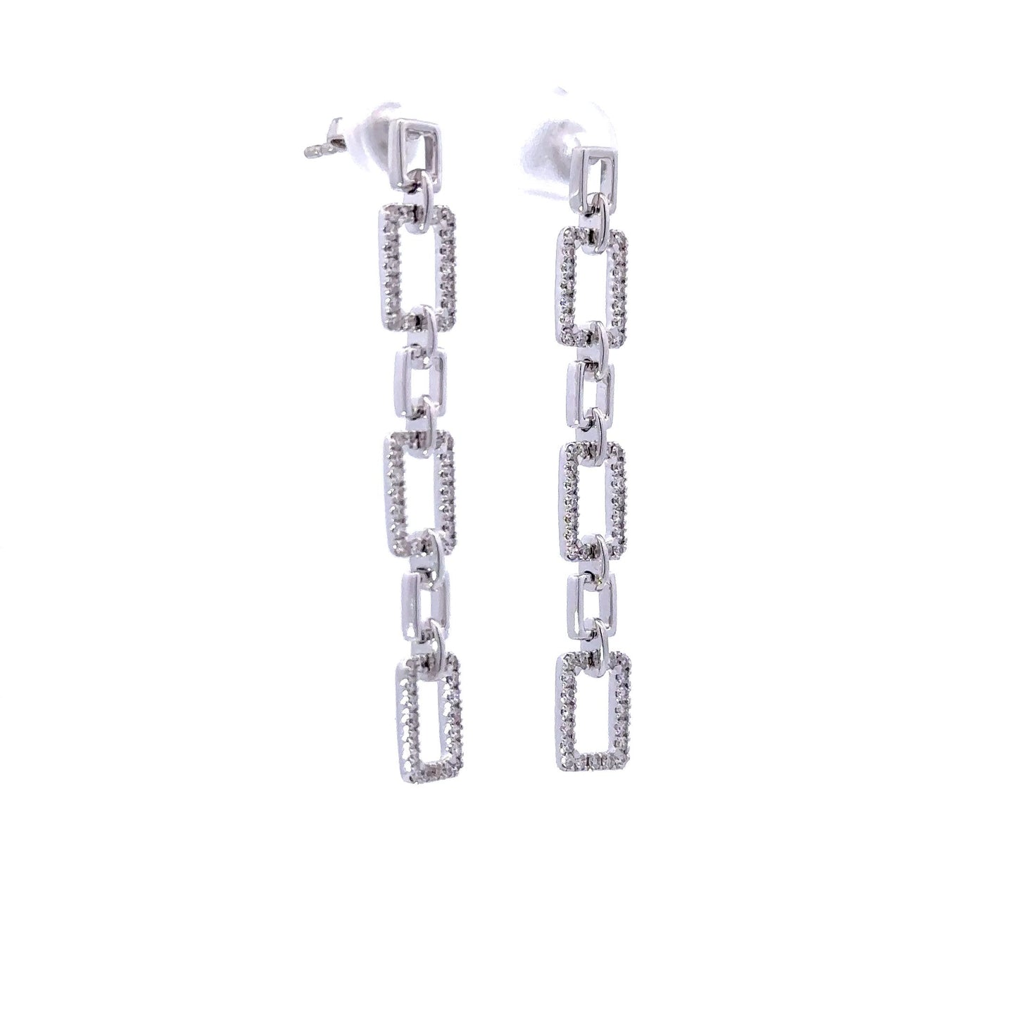 Geometrical diamonds earrings