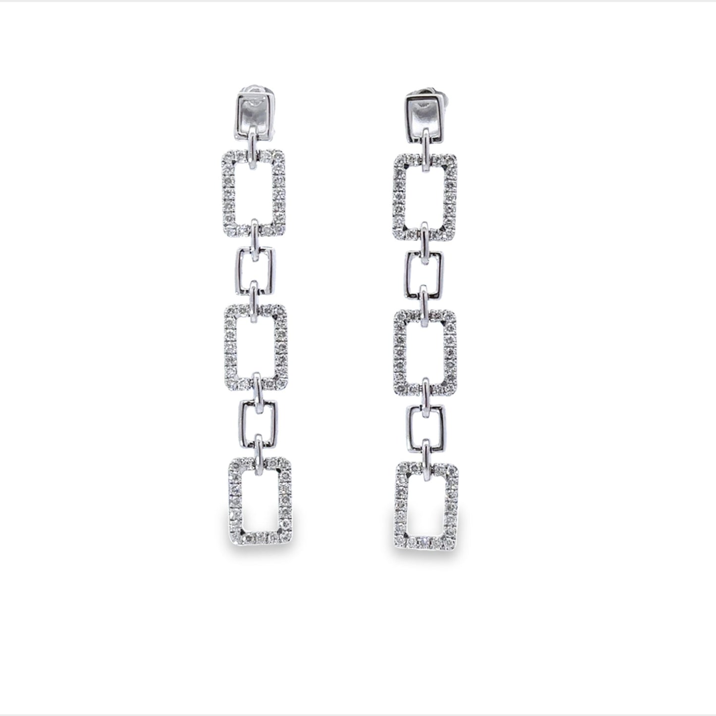 Geometrical diamonds earrings