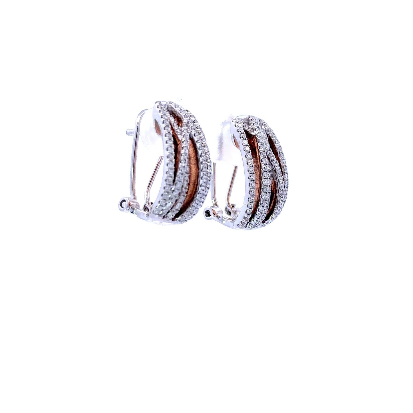 Exquisite floating diamonds earrings