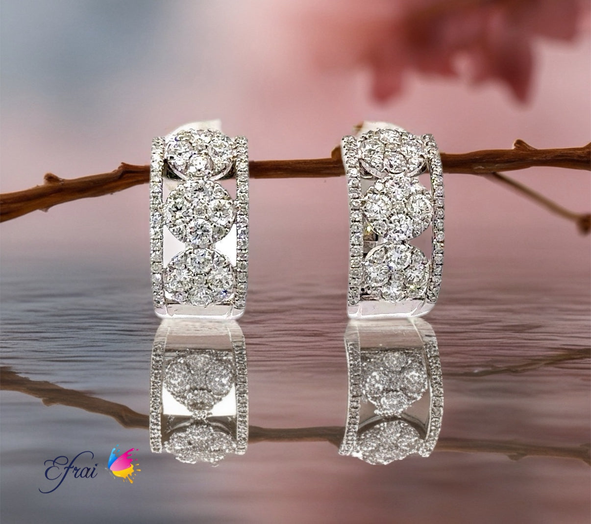Exquisite new design in diamonds earrings