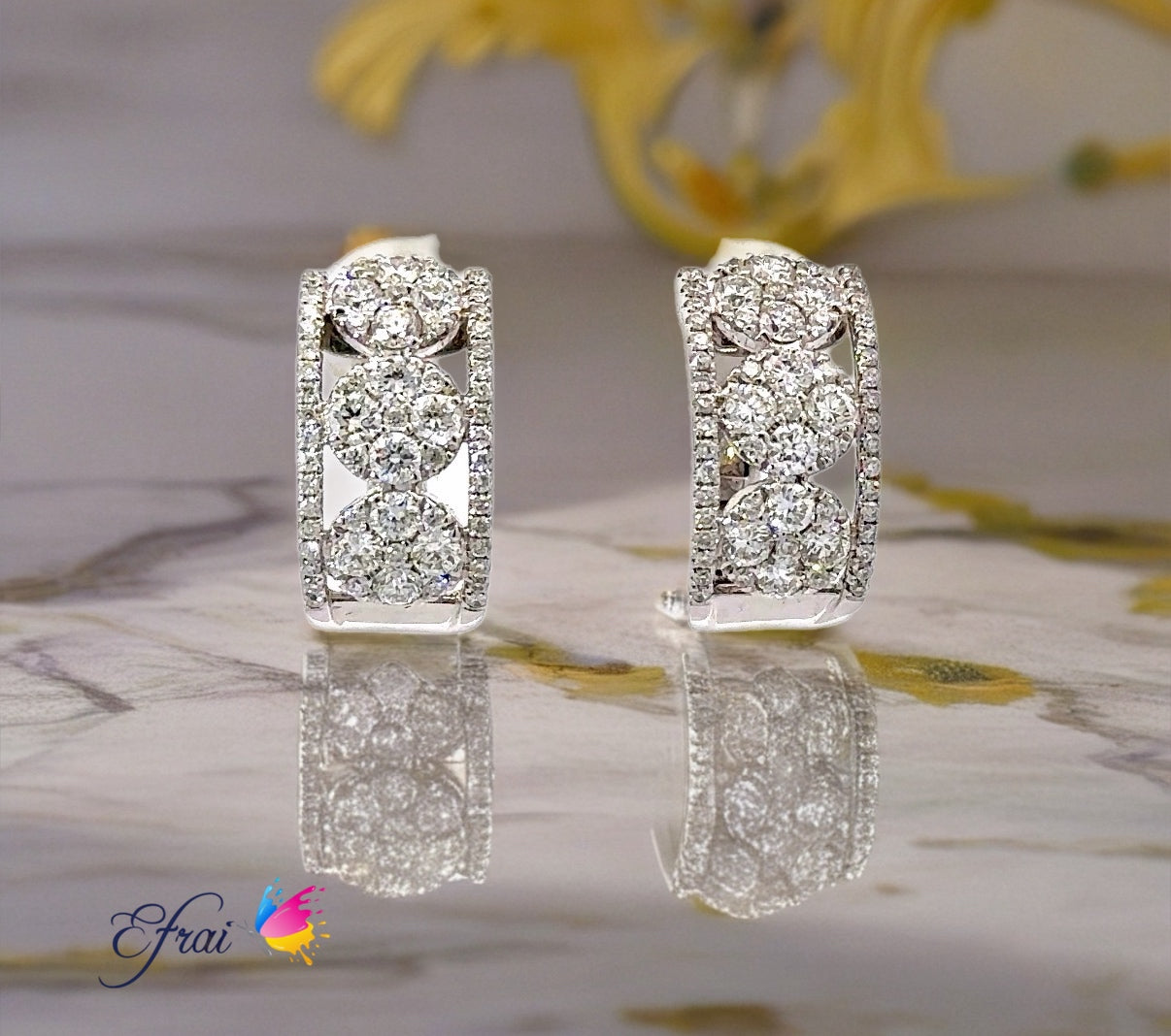 Exquisite new design in diamonds earrings