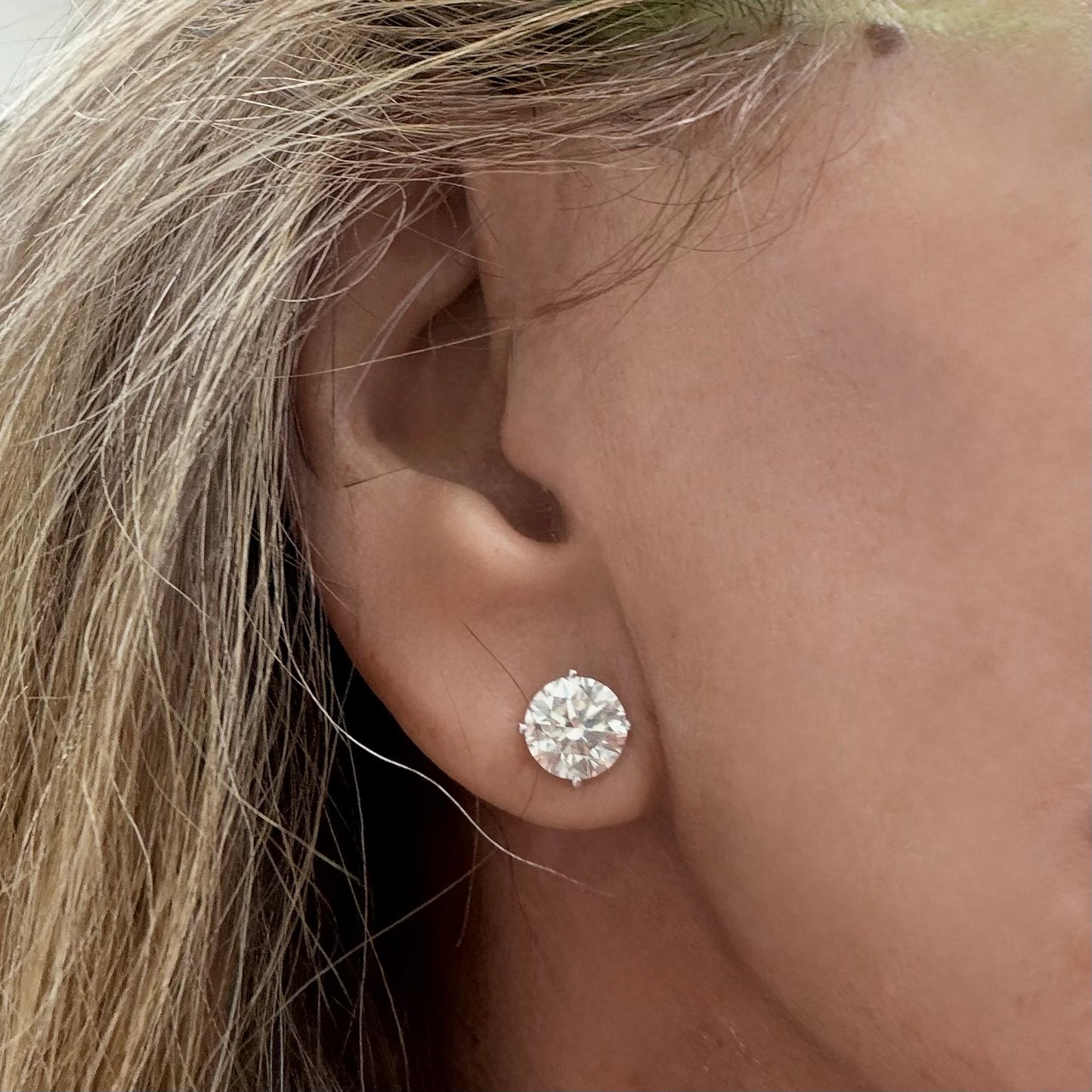 Natural rubies jackets for earrings
