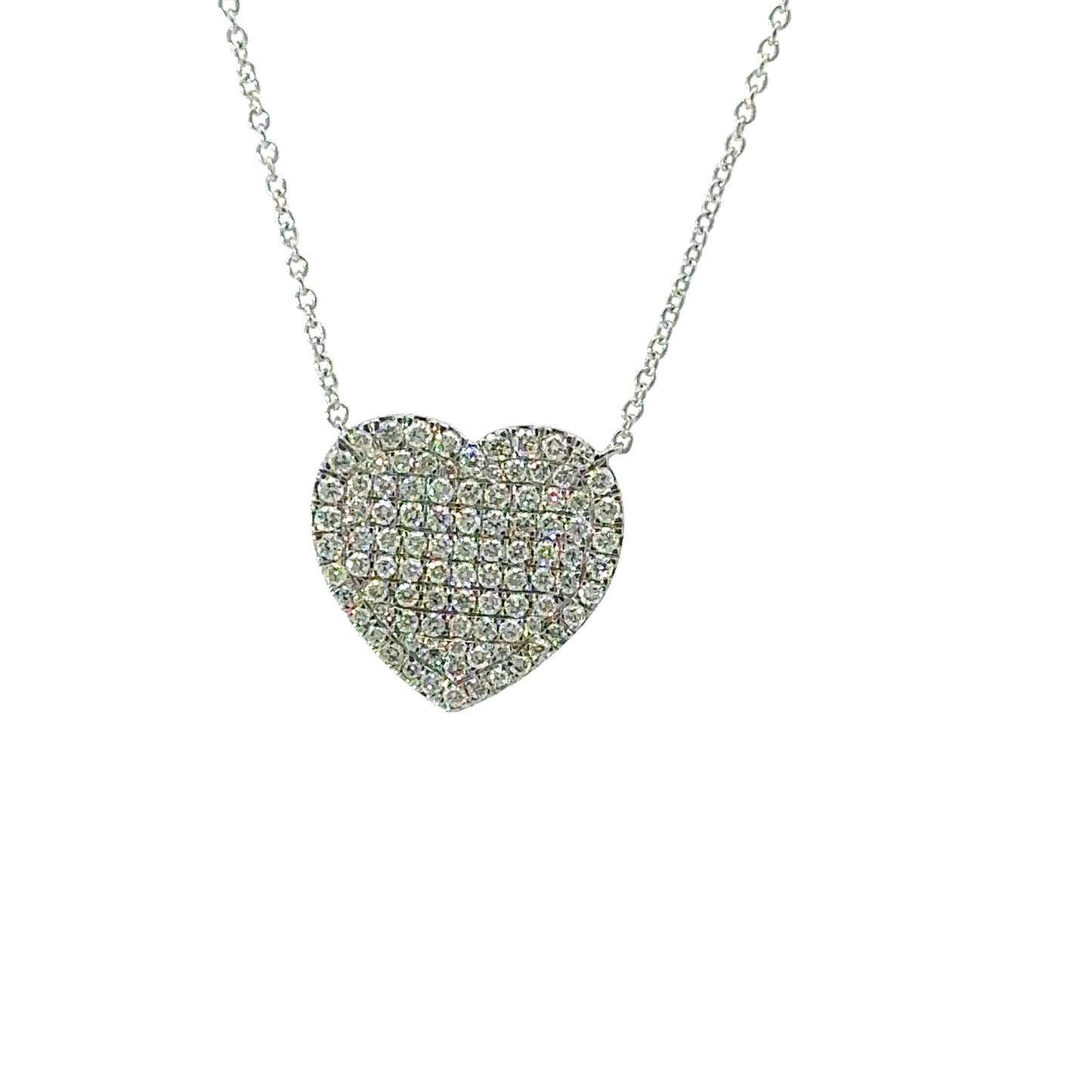 Heart full of diamonds necklace