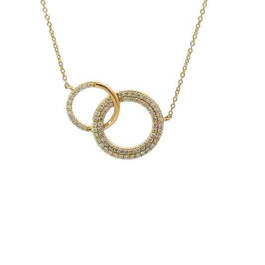 Elegant Interlocking Circles Necklace