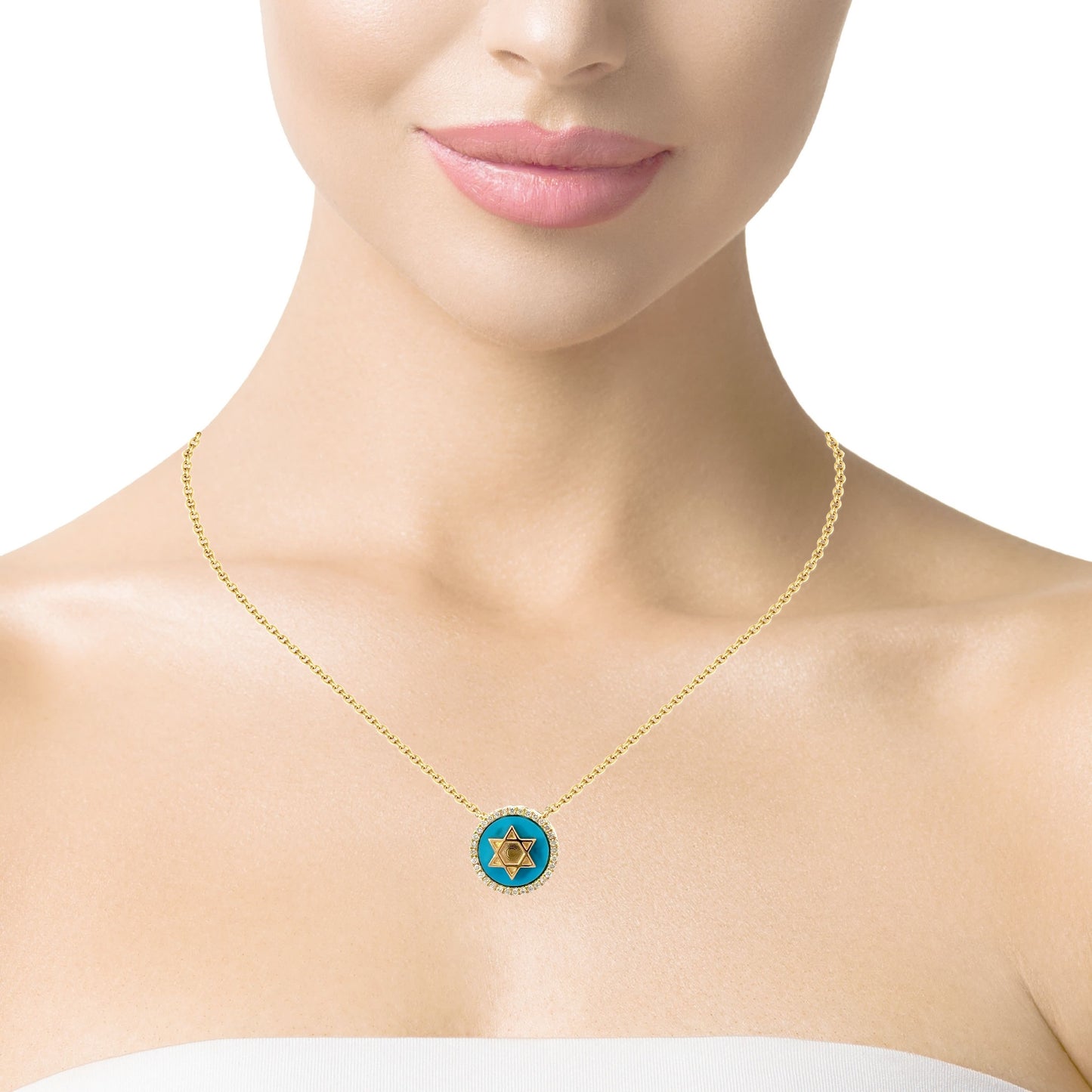 Elegant Star of David Pendant Necklace