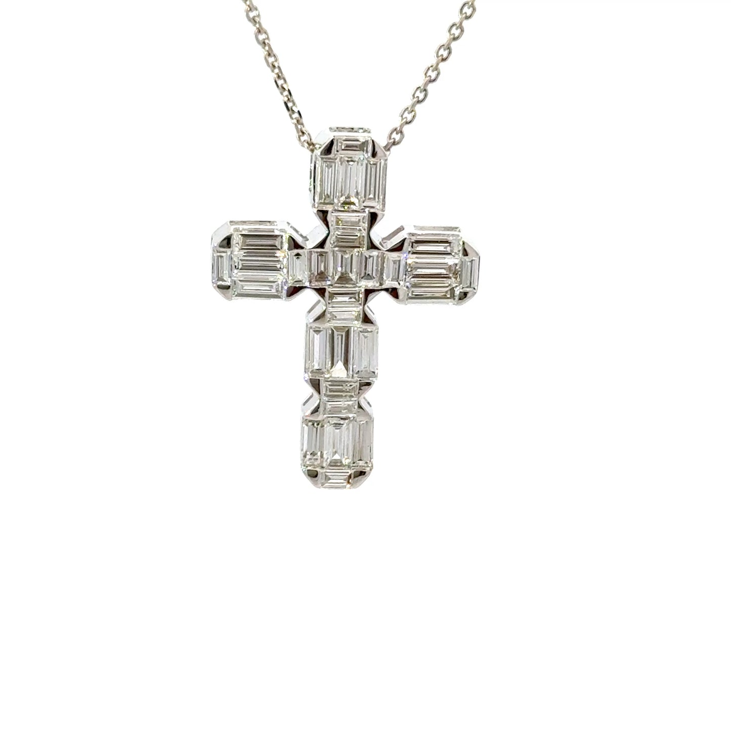 Elegant Diamond Cross Pendant