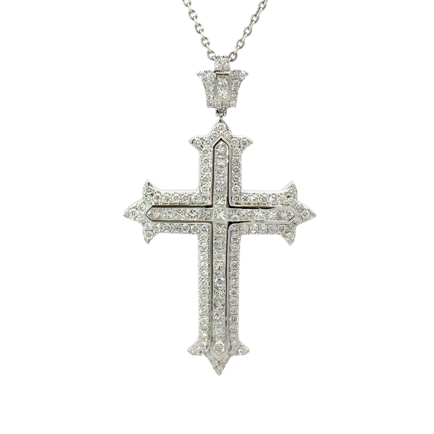 Elegant Diamond Cross Pendant