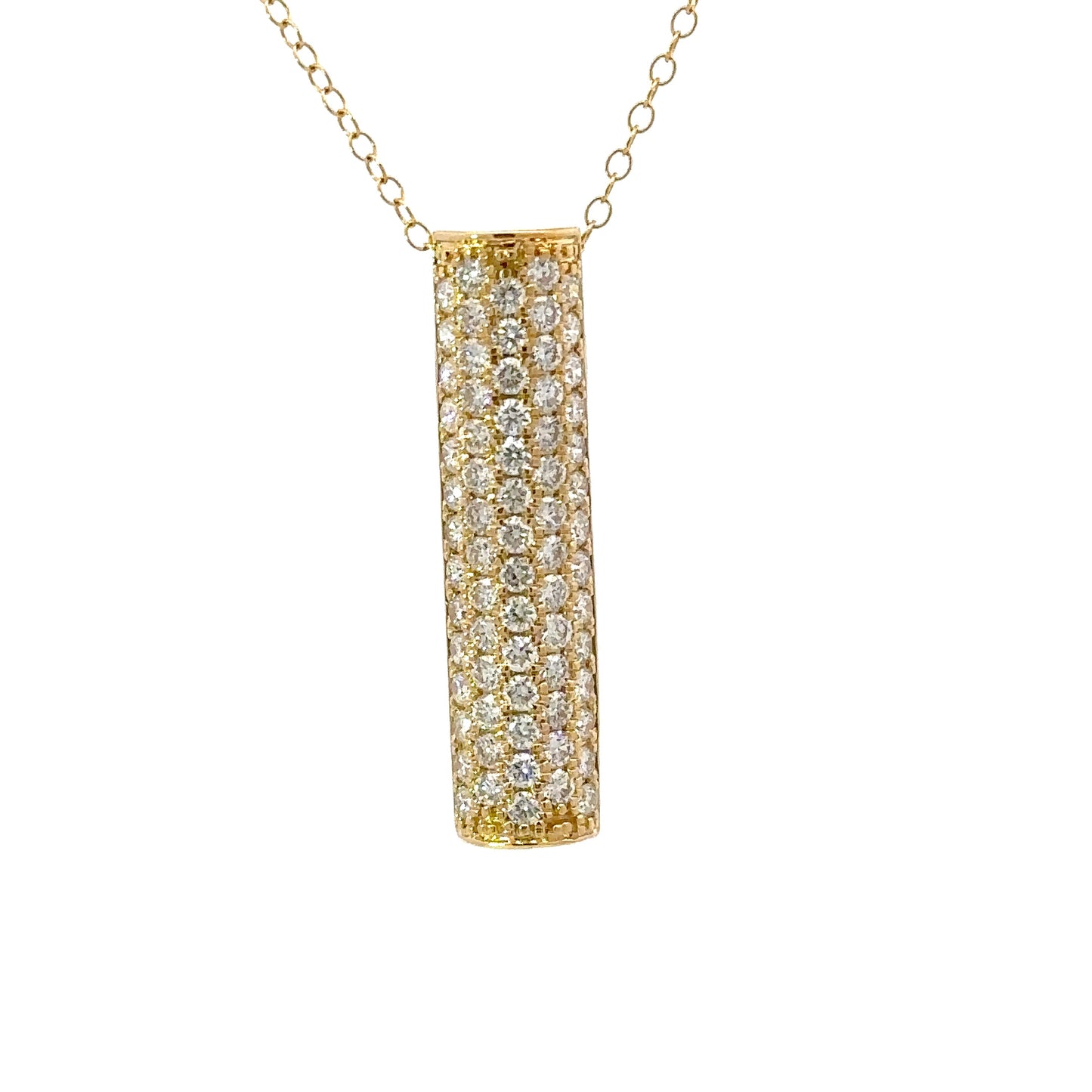 Gorgeous bar full of diamonds necklace