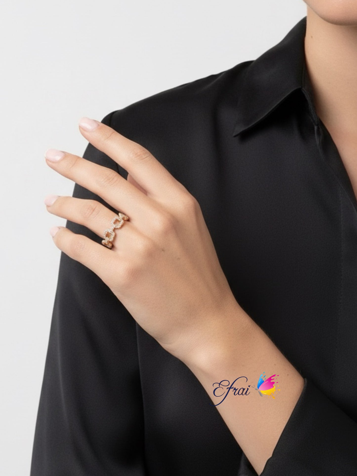 Diamond stackable rings