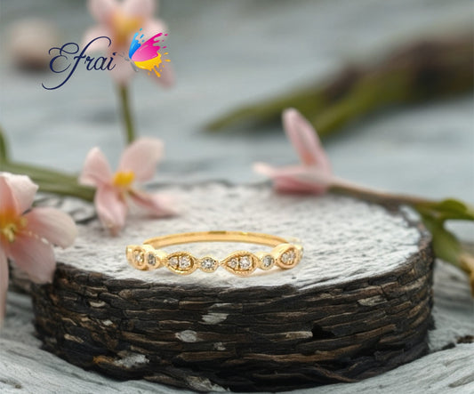 Diamonds stackable rings