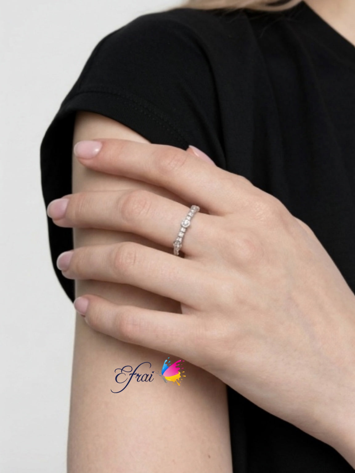 Diamonds stackable ring