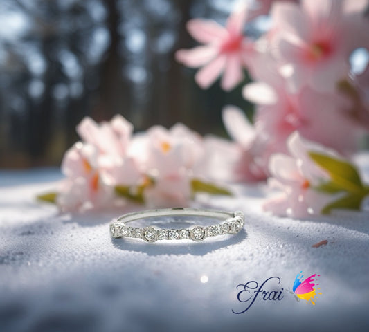 Diamonds stackable ring