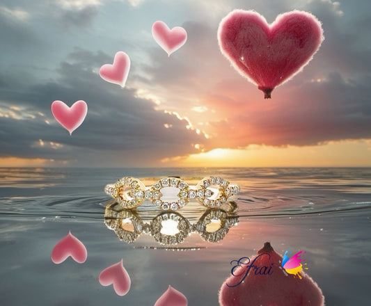 Diamonds stackable rings
