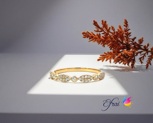 Stackable diamonds ring