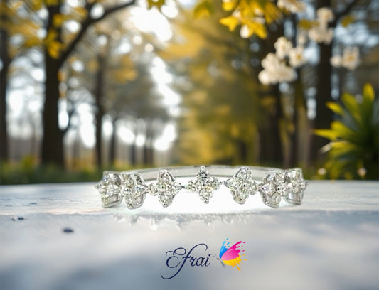 Diamond stackable rings