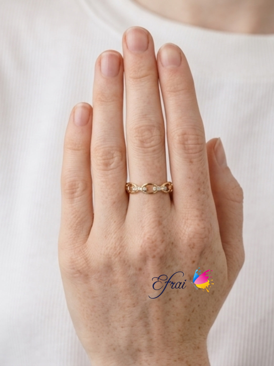 Diamonds stackable rings