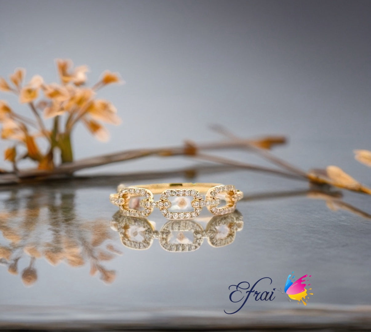 Diamonds stackable ring