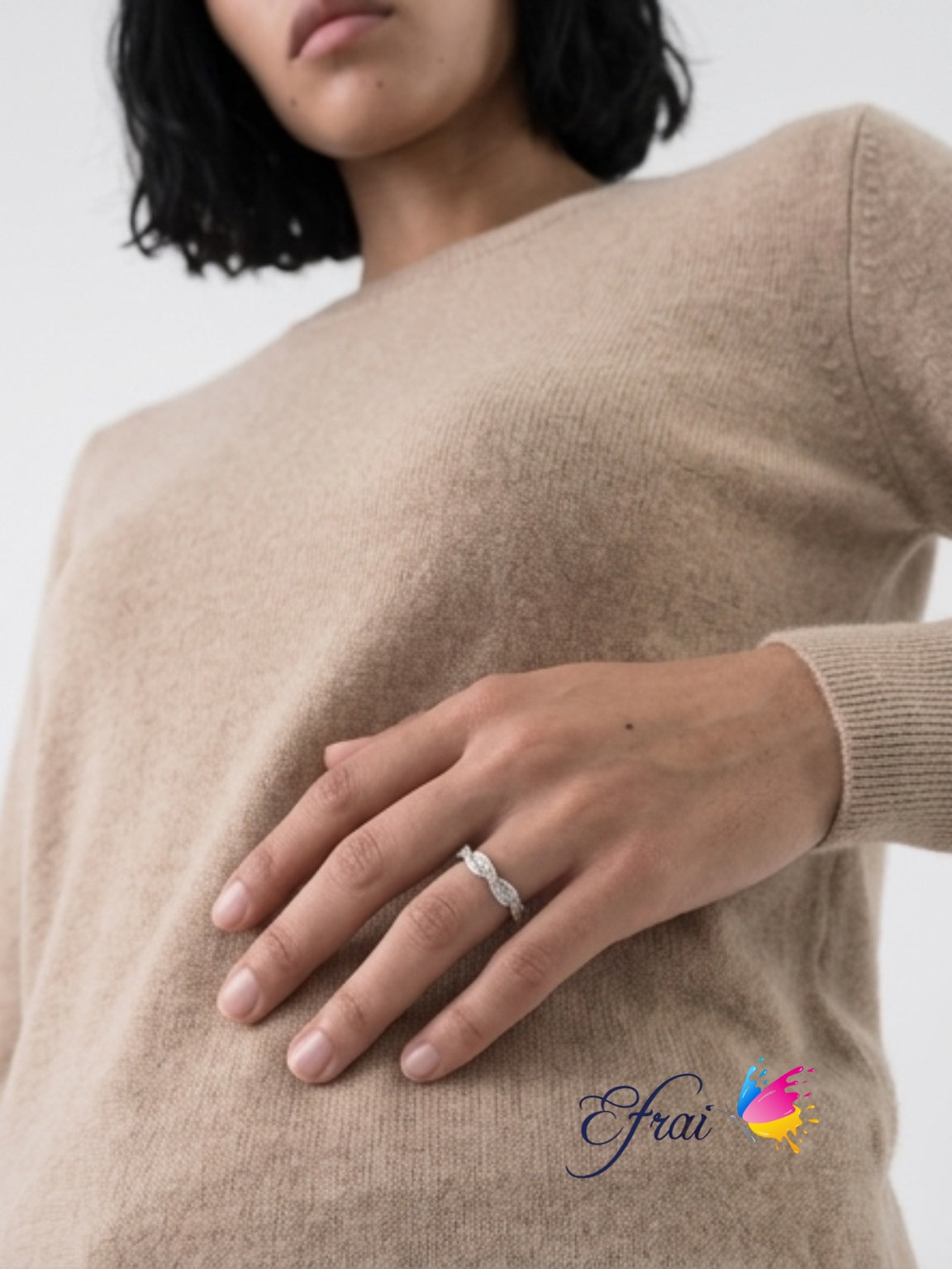 Diamond stackable rings