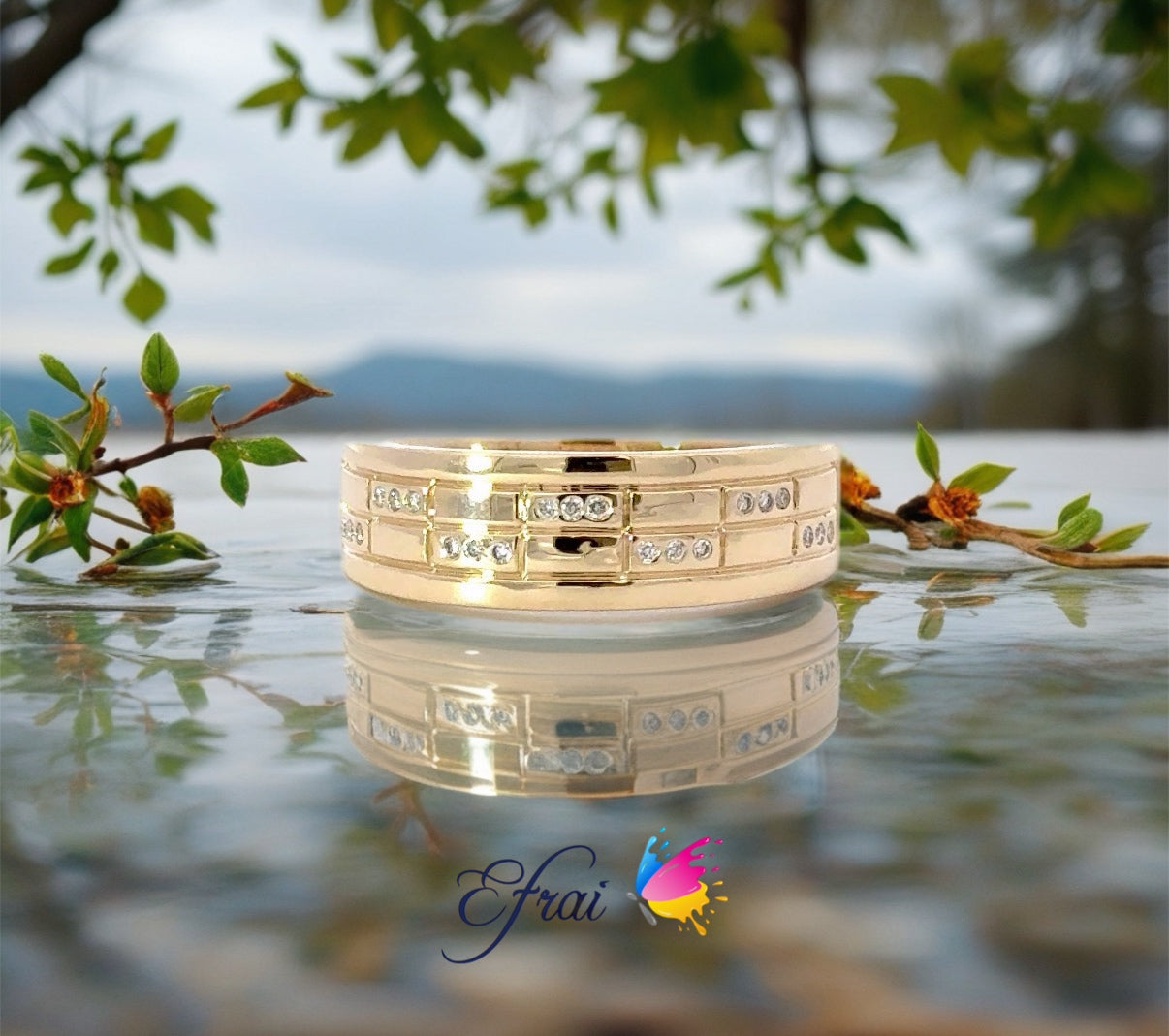 Gorgeous diamonds mens ring