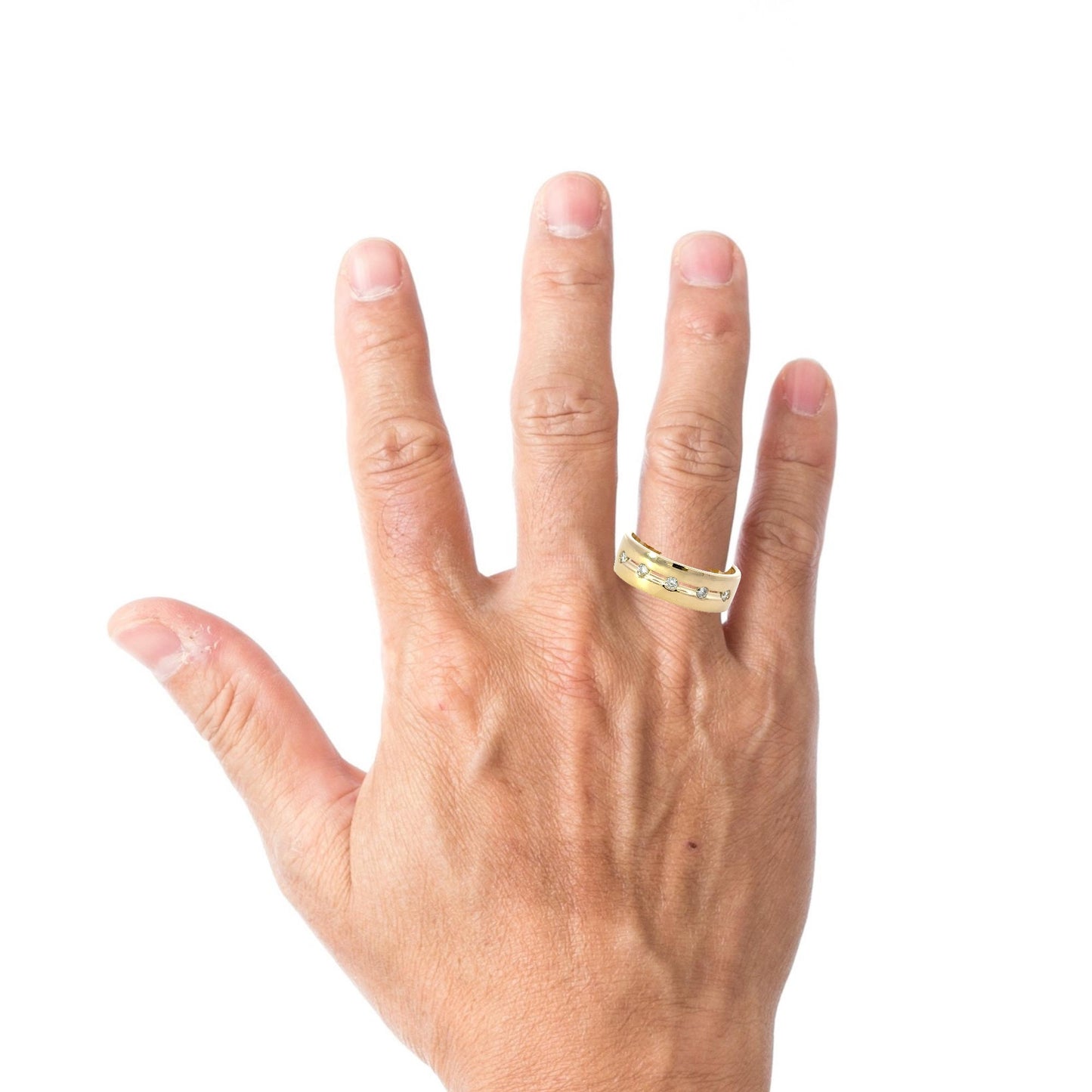 Gorgeous diamonds mens ring