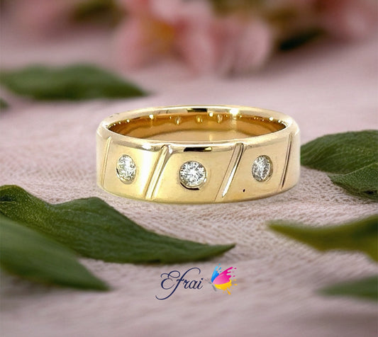 Stunning diamonds mens ring