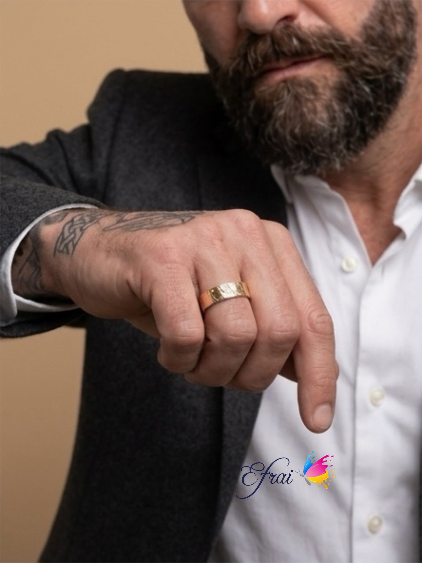 Stunning diamonds mens ring