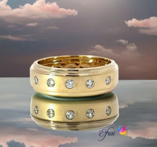 Stunning diamonds mens ring