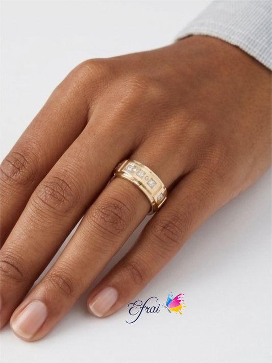 Gorgeous diamonds mens ring