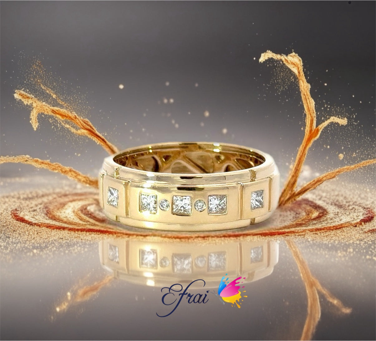 Gorgeous diamonds mens ring