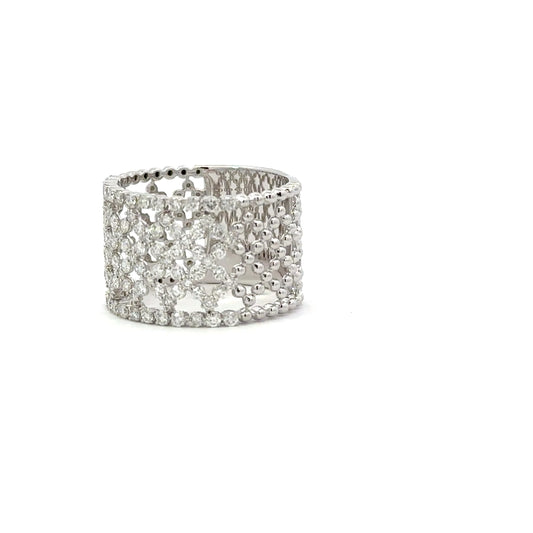 Basket of diamonds ring