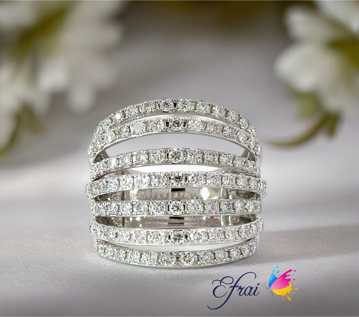 Exquisite natural diamonds ring