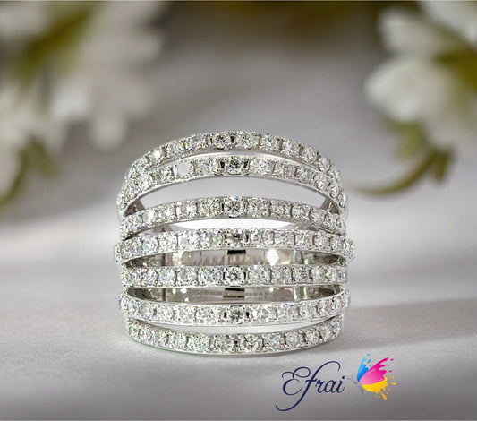 Exquisite natural diamonds ring