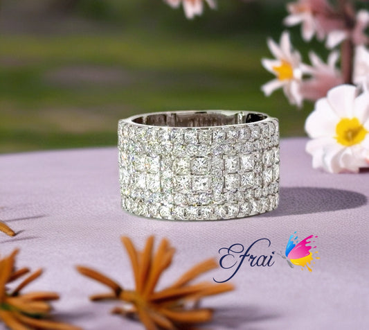18K gold and diamonds big cocktail ring