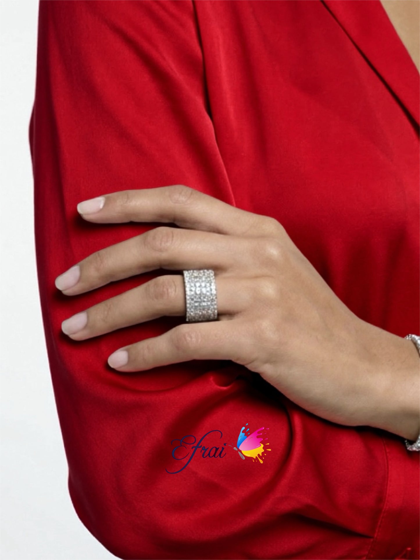 18K gold and diamonds big cocktail ring