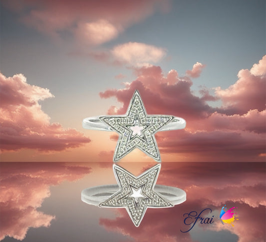 Diamonds star ring
