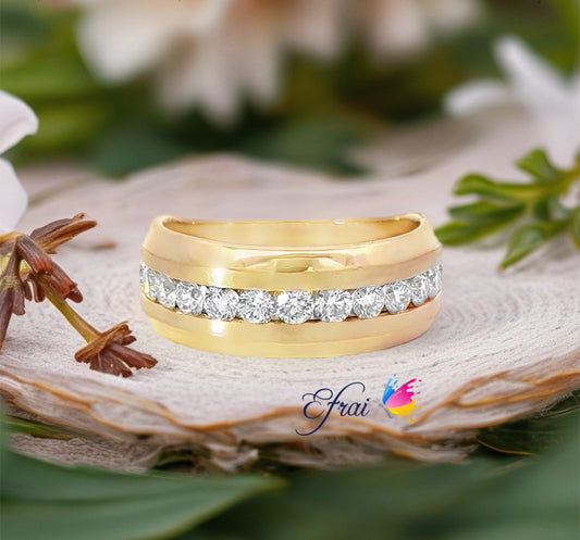 Modern diamonds mens ring
