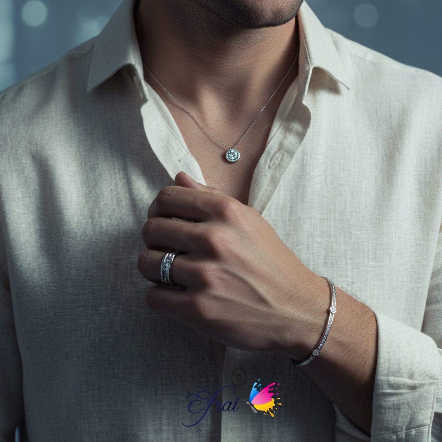 Unique mens diamonds ring