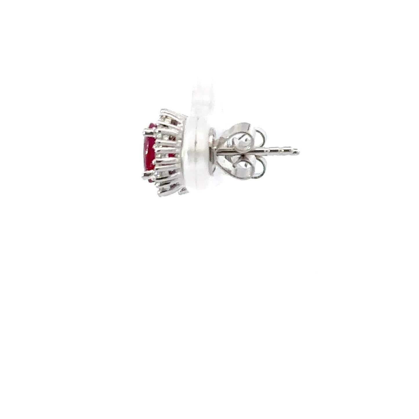 Natural rubies and diamonds earrings